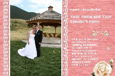 結婚の写真テンプレート photo templates 結婚式の招待状-ロマンチック